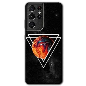 Samsung Galaxy S21 Ultra Kızıl Gezegen Baskılı Uyumlu Silikon Kılıf