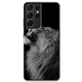 Samsung Galaxy S21 Ultra Lion Baskılı Uyumlu Silikon Kılıf
