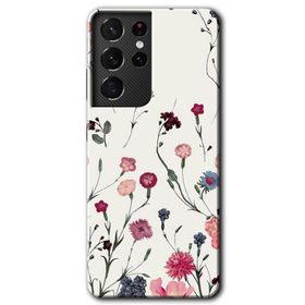 Samsung Galaxy S21 Ultra Mat Çiçek Baskılı Uyumlu Silikon Kılıf