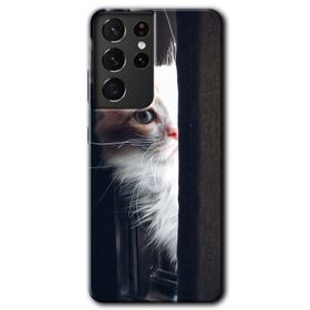 Samsung Galaxy S21 Ultra Samurai Girl Baskılı Uyumlu Silikon Kılıf