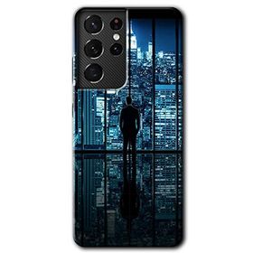 Samsung Galaxy S21 Ultra Şehir Manzarası Baskılı Uyumlu Silikon Kılıf