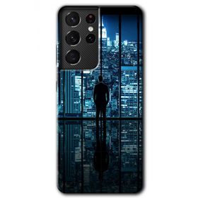 Samsung Galaxy S21 Ultra Şehir Manzarası Baskılı Uyumlu Silikon Kılıf