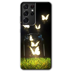Samsung Galaxy S21 Ultra Sonbahar Yalnızlığı Baskılı Uyumlu Silikon Kılıf
