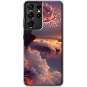 Samsung Galaxy S21 Ultra Uçurumdaki Hayat Baskılı Uyumlu Silikon Kılıf