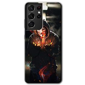 Samsung Galaxy S21 Ultra V For Fire Baskılı Uyumlu Silikon Kılıf