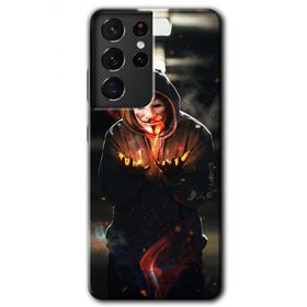 Samsung Galaxy S21 Ultra V For Fire Baskılı Uyumlu Silikon Kılıf