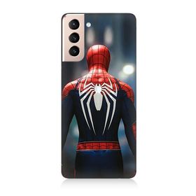 Samsung Galaxy S21 Uyumlu Örümcek Adam Baskılı Silikon Kılıf