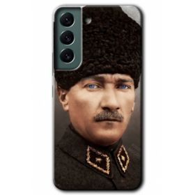 Samsung Galaxy S22 Başkomutan Atatürk Kılıf HD Desen Baskılı Arka Kapak