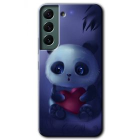 Samsung Galaxy S22 Bebek Panda Baskılı Uyumlu Silikon Kılıf