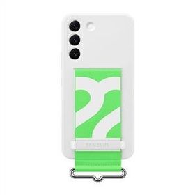 Samsung Galaxy S22+ Beyaz Kayışlı Silikon Kılıf