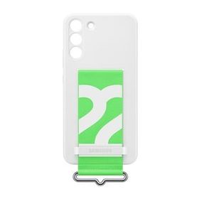 Samsung Galaxy S22+ Beyaz Kayışlı Silikon Kılıf