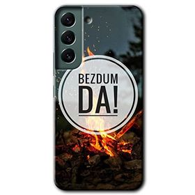 Samsung Galaxy S22 Bezdum Da Baskılı Uyumlu Silikon Kılıf