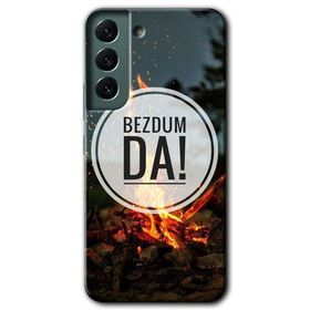 Samsung Galaxy S22 Bezdum Da Baskılı Uyumlu Silikon Kılıf