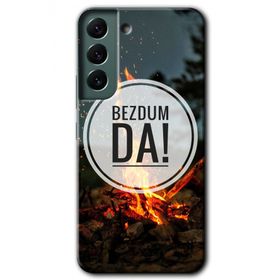 Samsung Galaxy S22 Bezdum Da Baskılı Uyumlu Silikon Kılıf