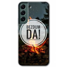 Samsung Galaxy S22 Bezdum Da Kılıf HD Desen Baskılı Arka Kapak