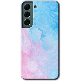 Samsung Galaxy S22 Blue Art Baskılı Uyumlu Silikon Kılıf