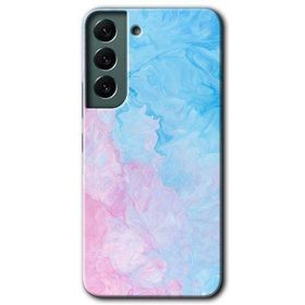 Samsung Galaxy S22 Blue Art Baskılı Uyumlu Silikon Kılıf