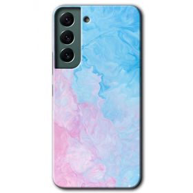 Samsung Galaxy S22 Blue Art Baskılı Uyumlu Silikon Kılıf