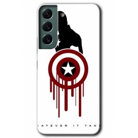 Samsung Galaxy S22 - Captain Amerika Kılıf HD Desen Baskılı Arka Kapak