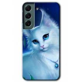 Samsung Galaxy S22 Cat Glance Kılıf HD Desen Baskılı Arka Kapak