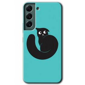 Samsung Galaxy S22- Cat Vector Kılıf HD Desen Baskılı Arka Kapak