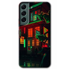 Samsung Galaxy S22 - China Street Kılıf HD Desen Baskılı Arka Kapak