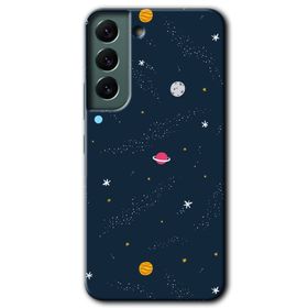 Samsung Galaxy S22 Çizim Gezegen Baskılı Uyumlu Silikon Kılıf