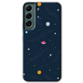 Samsung Galaxy S22 Çizim Gezegen Baskılı Uyumlu Silikon Kılıf