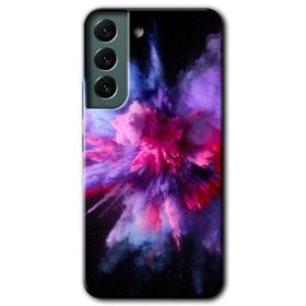 Samsung Galaxy S22- Color Splash Purple Kılıf HD Desen Baskılı Arka Kapak