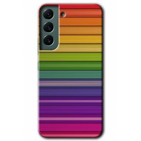 Samsung Galaxy S22.- Colorful Lines Kılıf HD Desen Baskılı Arka Kapak