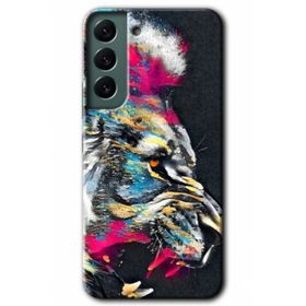 Samsung Galaxy S22- Colorfull Aslan Kılıf HD Desen Baskılı Arka Kapak
