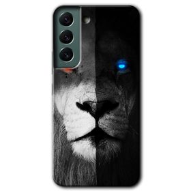 Samsung Galaxy S22- Fire and Ice Lion Kılıf HD Desen Baskılı Arka Kapak