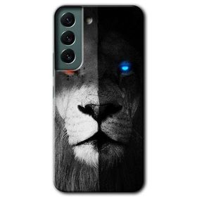 Samsung Galaxy S22- Fire and Ice Lion Kılıf HD Desen Baskılı Arka Kapak