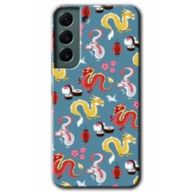 Samsung Galaxy S22- Funky Dragon Kılıf HD Desen Baskılı Arka Kapak