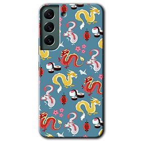 Samsung Galaxy S22- Funky Dragon Kılıf HD Desen Baskılı Arka Kapak