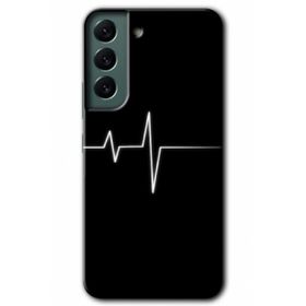 Samsung Galaxy S22 Heart Rytm Kılıf HD Desen Baskılı Arka Kapak -