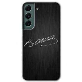 Samsung Galaxy S22 İmza Atatürk Kılıf HD Desen Baskılı Arka Kapak