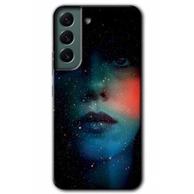 Samsung Galaxy S22 - Karanlık Kadın Kılıf HD Desen Baskılı Arka Kapak