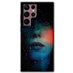 Samsung Galaxy S22 - Karanlık Kadın Kılıf HD Desen Baskılı Arka Kapak