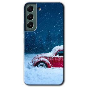 Samsung Galaxy S22 Karlı Vosvos Kılıf HD Desen Baskılı Arka Kapak