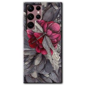 Samsung Galaxy S22- kelebek Ömrü Kılıf HD Desen Baskılı Arka Kapak