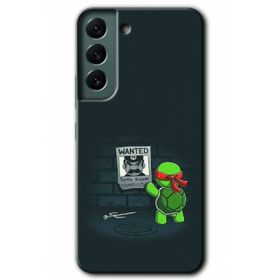 Samsung Galaxy S22 Kılıf HD Kaplumbağa Avcısı Desen Baskılı Arka Kapak