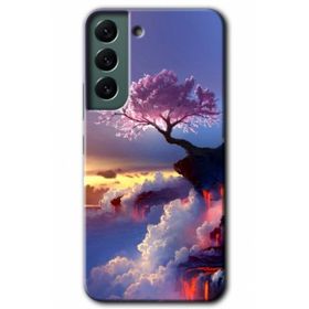 Samsung Galaxy S22 Kılıf HD- Wash Red Wall Desen Baskılı Arka Kapak