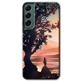 Samsung Galaxy S22 Kılıf HD - Yalnız Savaşcı Desen Baskılı Arka Kapak