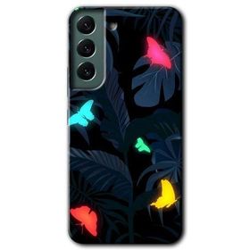Samsung Galaxy S22 Lighter Butterfly Baskılı Uyumlu Silikon Kılıf