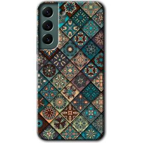 Samsung Galaxy S22 Mandala Desen Baskılı Uyumlu Silikon Kılıf