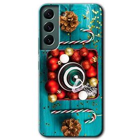 Samsung Galaxy S22 Plus Christmas Baskılı Uyumlu Silikon Kılıf