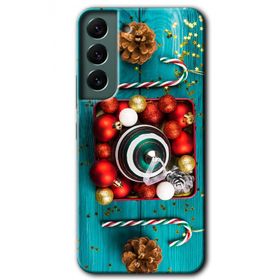 Samsung Galaxy S22 Plus Christmas Baskılı Uyumlu Silikon Kılıf