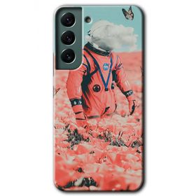 Samsung Galaxy S22 Plus Uzay Bahçesi Baskılı Uyumlu Silikon Kılıf