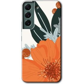 Samsung Galaxy S22 Portakal Çiçeği Baskılı Uyumlu Silikon Kılıf